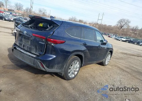 2021 Toyota Highlander Hybrid Limited из США, поврежденный, VIN 5TDXBRCH7MS066482